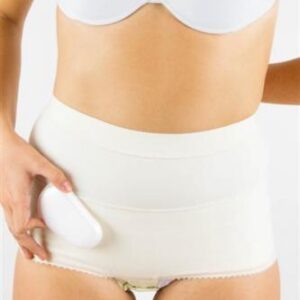 Slip erniario femminile poliestensivo a forte compressione con pelotte