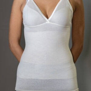 Maglia donna spallina stretta regolabile con cintura incorporata