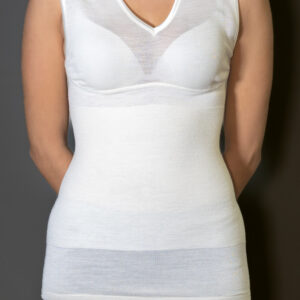 Maglia donna spalla larga con cintura incorporata