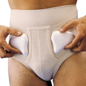 Slip erniario maschile monoestensivo