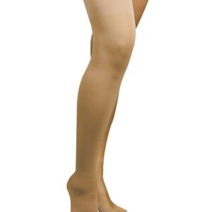 Calza autoreggente p/aperta (A-G) cotone classe di compressione kl.1