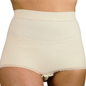 Slip erniario femminile poliestensivo a forte compressione